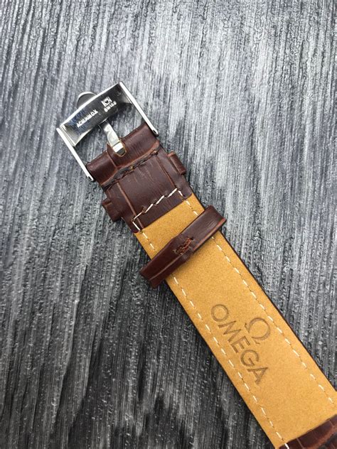 authentic leather omega watch strap